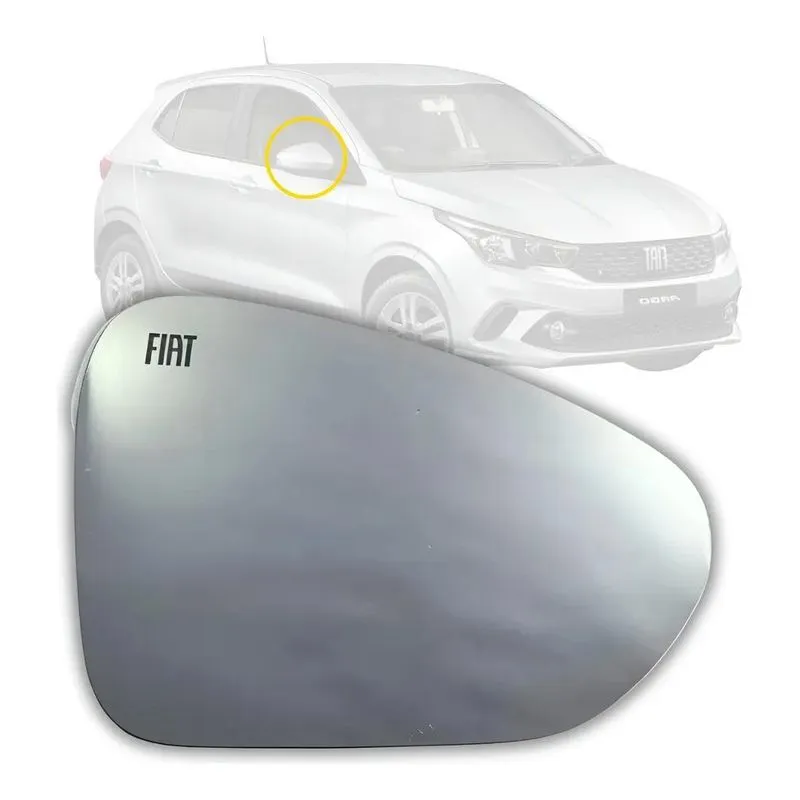 Lente Com Base Retrovisor Fiat Argo Cronos Ld 2019 À 2024