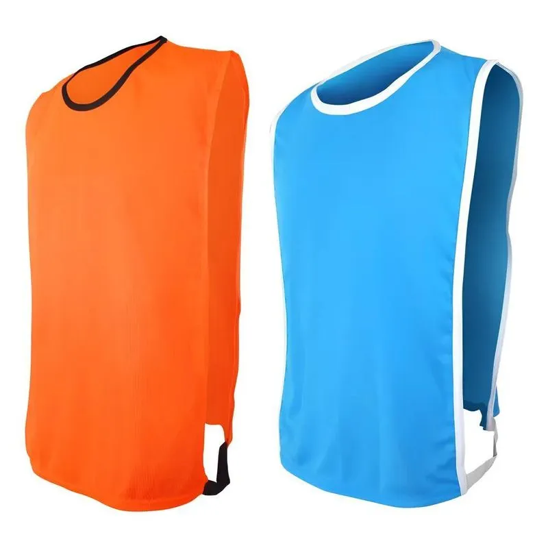 Kit 10 Pçs Colete Futebol Tecido Helanqui Laranja X Turques