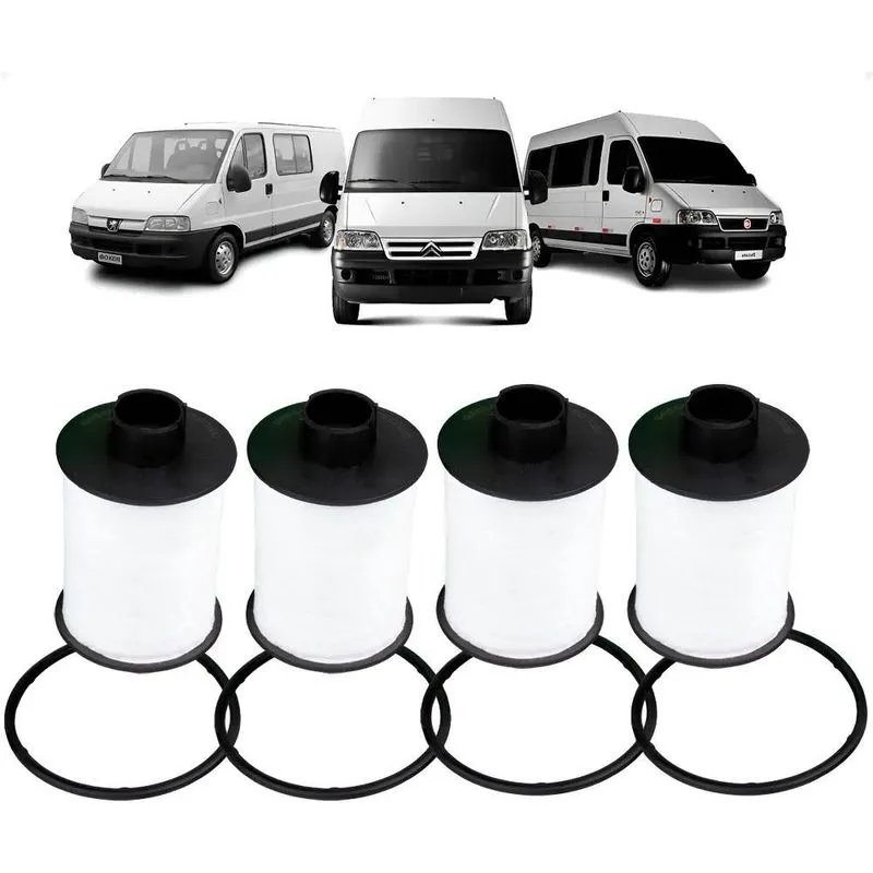 Filtro De Combustível Ducato Boxer Jumper 2.8 2.3 16v 4 Unid
