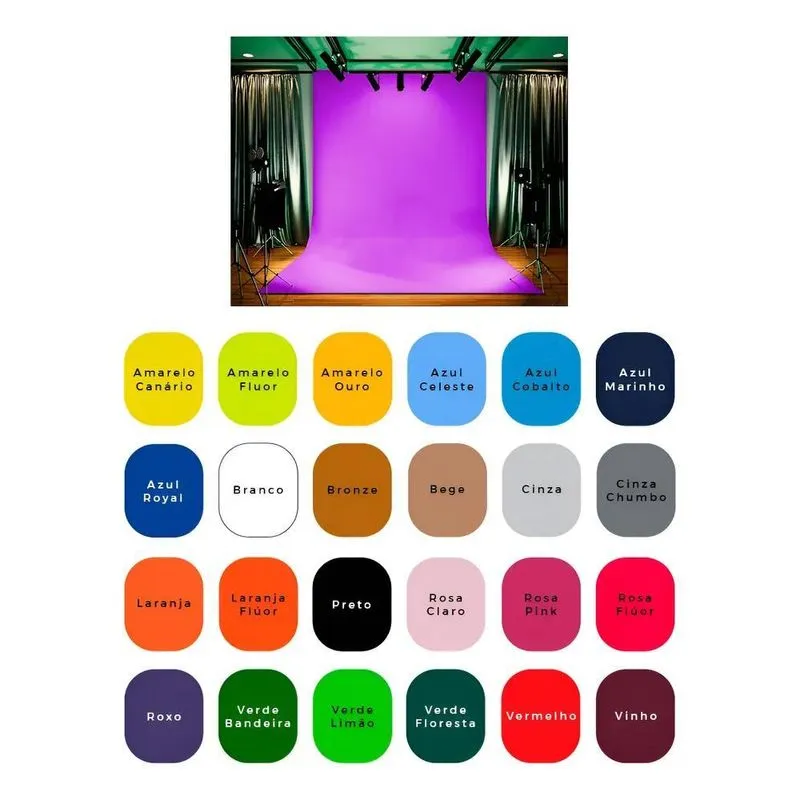 Tecido Fundo Infinito Fotográfico Chroma Key 1,90 X 3,00 Ro