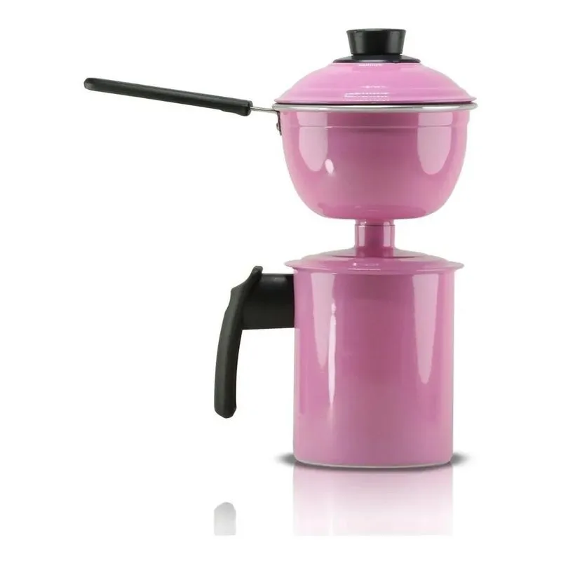 Cuscuzeira Individual Nordestino Alumínio Var Rosa-claro