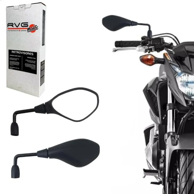 Retrovisor Rvg F800 Longo Rebaixado 90 Comum Para Honda