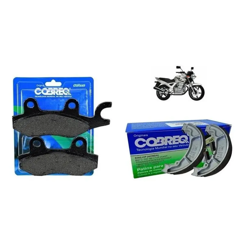 Kit Pastilha E Lona Freio Cobreq Cbx 250 Twister Ate 2008