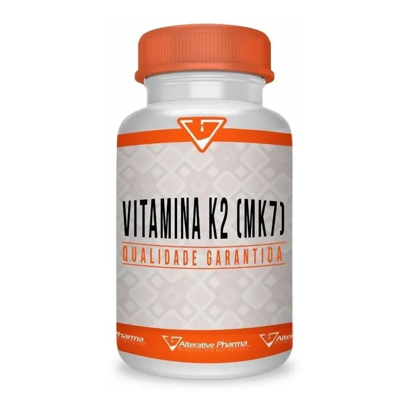 10x Vitamina K2 Mk7 (natto) 100mcg 120 Cápsulas Sabor Sin S