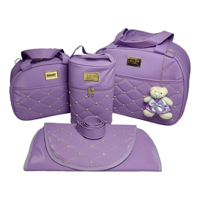 Kit Bolsas Bebe Mala Saída Mat Lilás (per-rd4p)