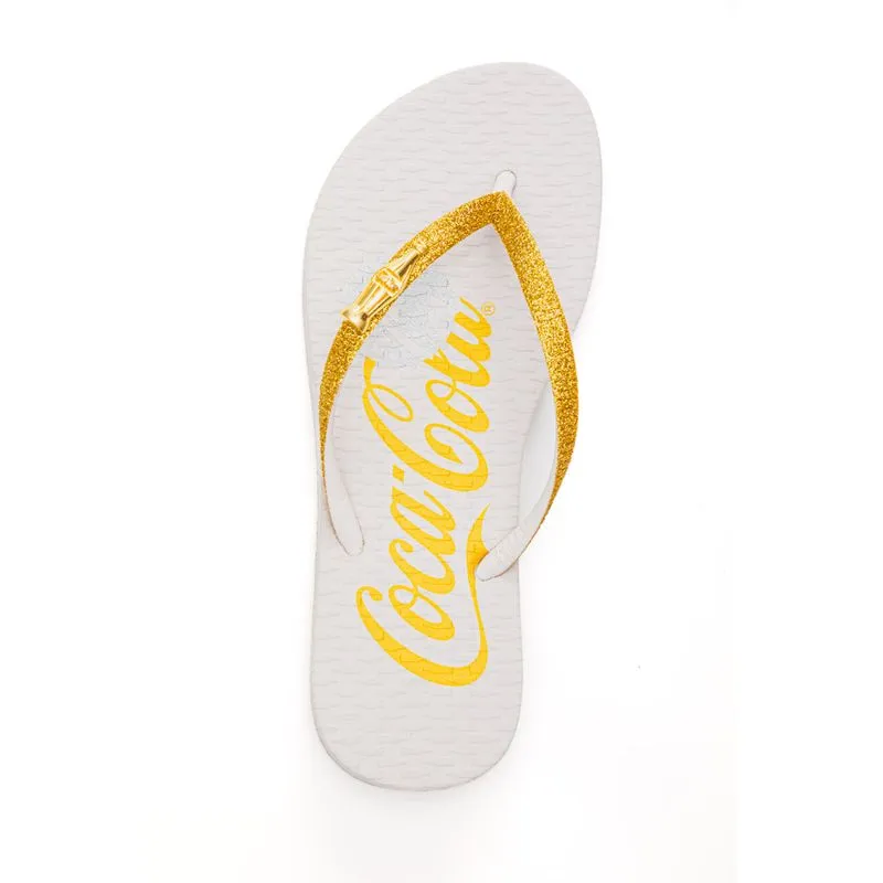 Chinelo De Dedo Coca-Cola Feminino Clean Cc4337 Branco 39/40