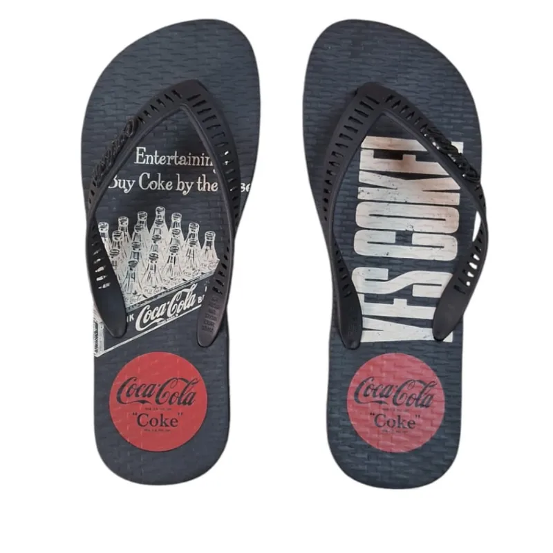 Chinelo Coca Cola Masculino Yes Coke! Preto CC4406