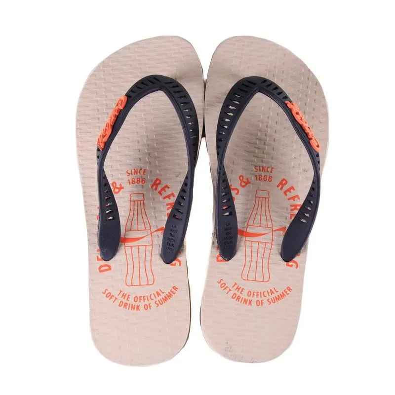 Chinelo Coca-Cola Cc4505 Off White Preto 37/38