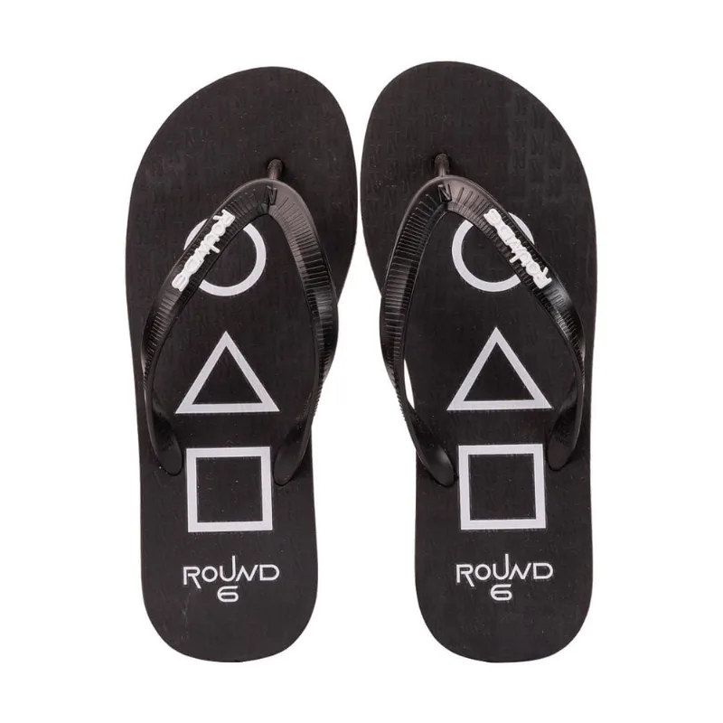 Chinelo de Dedo Netflix Round 6 Soldiers Preto - Lançamento