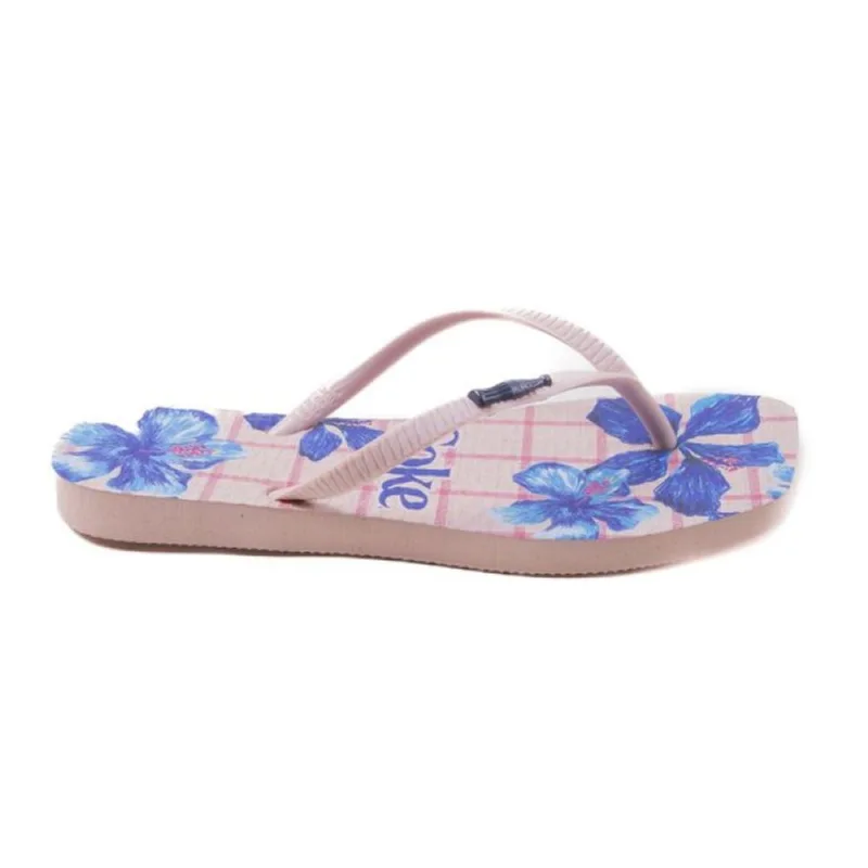 Chinelo Coca Cola Square Tropical Feminino Rosa e Azul Preto - 33/34 35/36 / Preto
