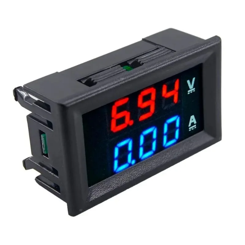 Voltímetro Amperímetro Digital Dc 100v 10a Som Bateria Carro