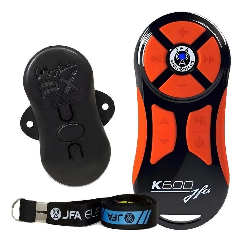 Controle Universal Longa Distancia Jfa K600 Preto/laranja