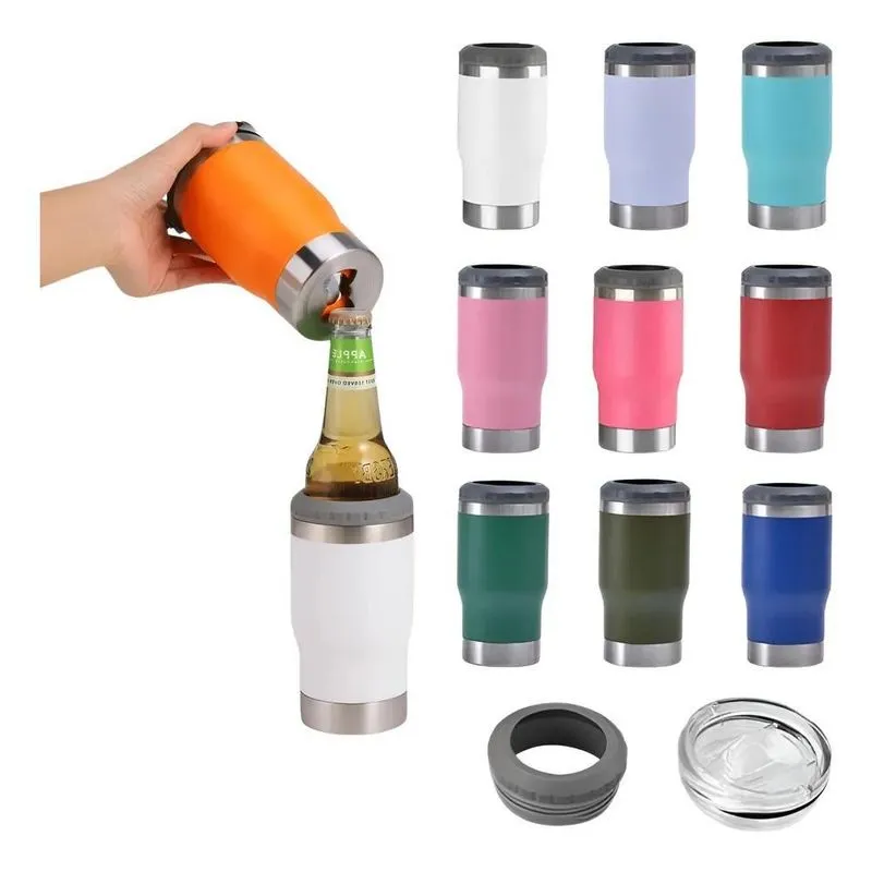 Copo Térmico Para Long Neck Latas Com Tampa E Abridor 42 Rox