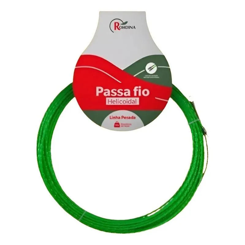 Espia Guia Sonda Passa Fio Helicoidal 20mts 150kg Rohdina