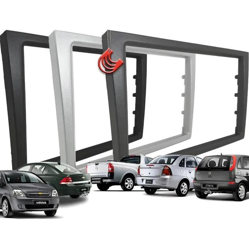 Moldura De Painel 2 Din Multimidia Dvd Mp5 Vectra Corsa Pra