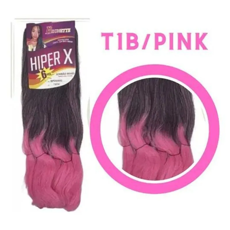 10x Jumbão Kanekalon Tranças Box Braid Cabelo Sintetico Jum