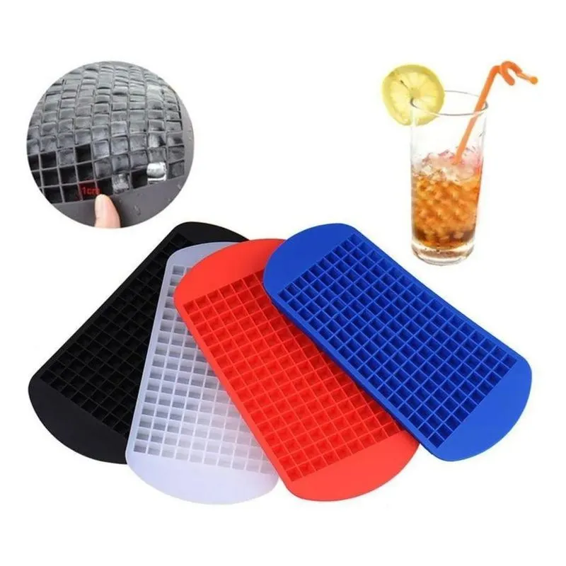 2 Formas De Gelo 160 Mini Cubos Pequeno Silicone M 2 Vermelh