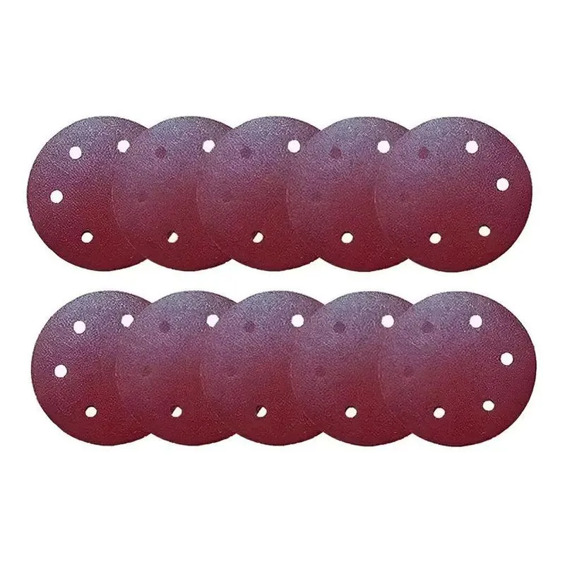Kit Com 10 Lixas 225mm Grão 60 Para Lixadeira Girafa