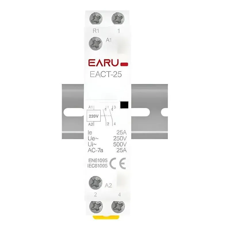 Contator De Potência Rele Auxiliar 220v 2 Polos 25a 2na