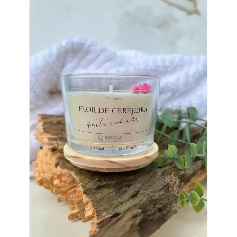 Vela Aromática Perfumada Flor De Laranjeira Fragrância
