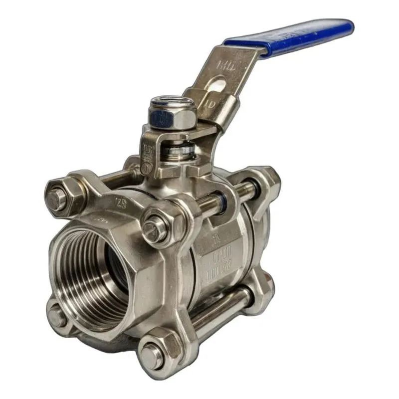 Válvula Esfera Tripartida Inox 304 P.p 1 Pol. Dn25 Rosca Bsp