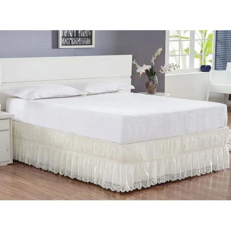 Saia Box Queen Borda Bordados Enxovais 1,98m 35cm