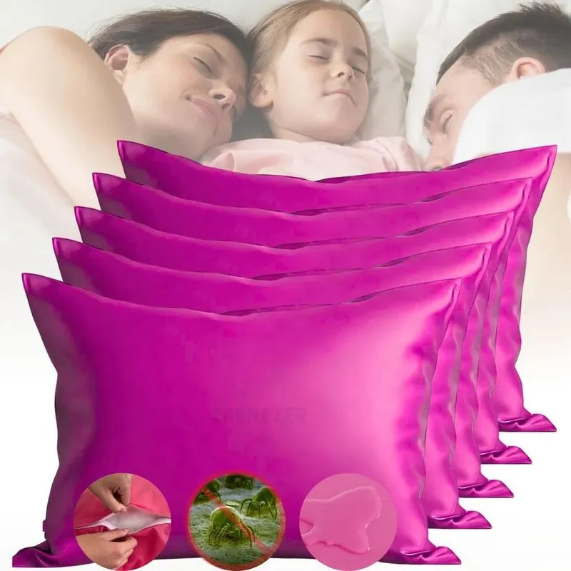 Kit 5 Capa De Travesseiro Impermeavel Hospitalar Nap Rosa Pi