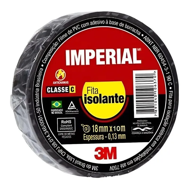 3m Fita Isolante 18mm Por 10 Metros Imperial