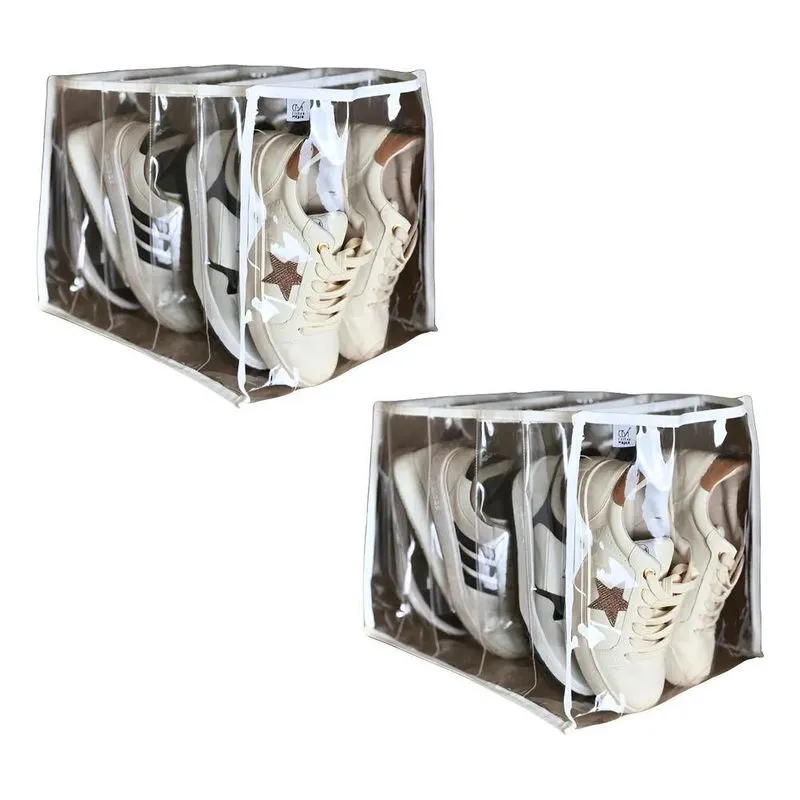 5x 2 Colmeias Organizadora De Sapatos E Tênis - Plástico Gro