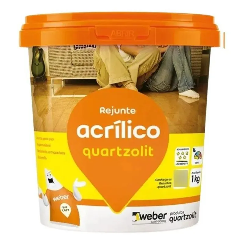 Rejunte Acrílico Branco 1 Kg Anti Fungo Quartzolit
