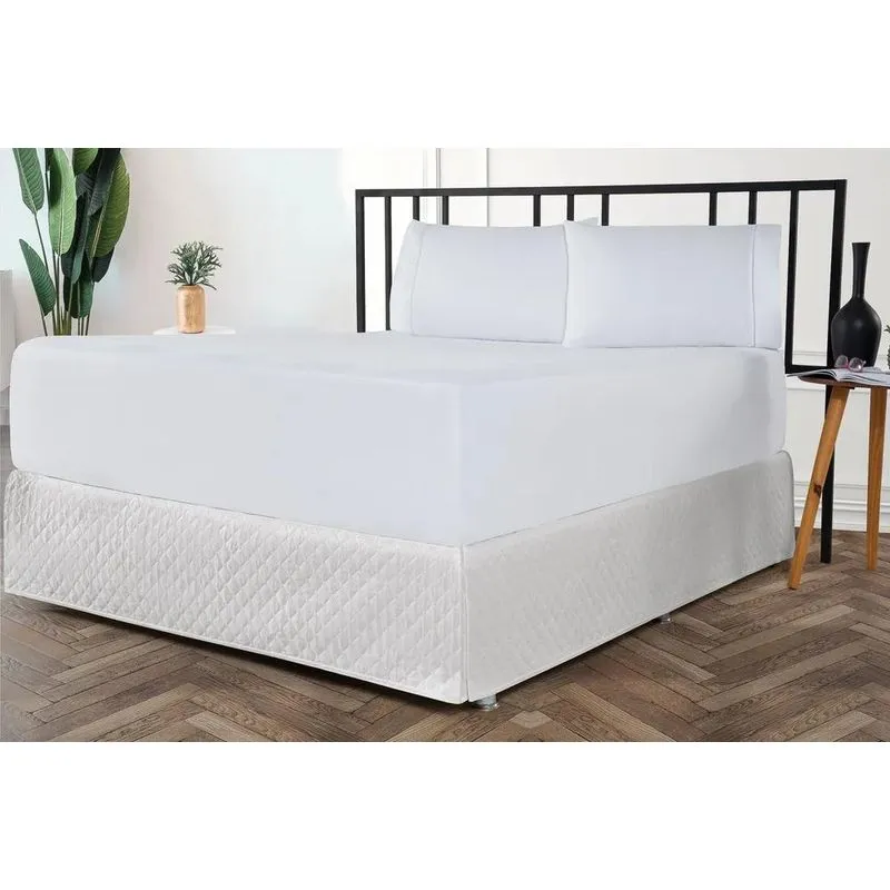 Saia Box Solteiro Matelasse Ultrassonico Várias C Palha