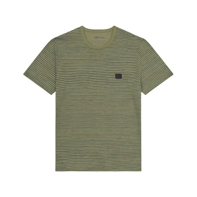 Camiseta Fico Juvenil Menino Verão Listrada 12/20 - 48453-VERDE-18