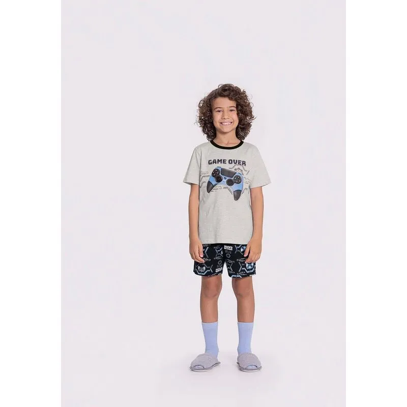 Pijama Infantil Menino Brilha no Escuro Alakazoo