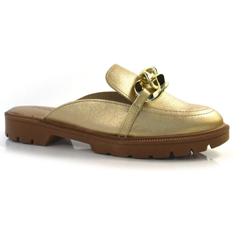 Mule Feminino Beira Rio Dourado 4283.110.24250 34