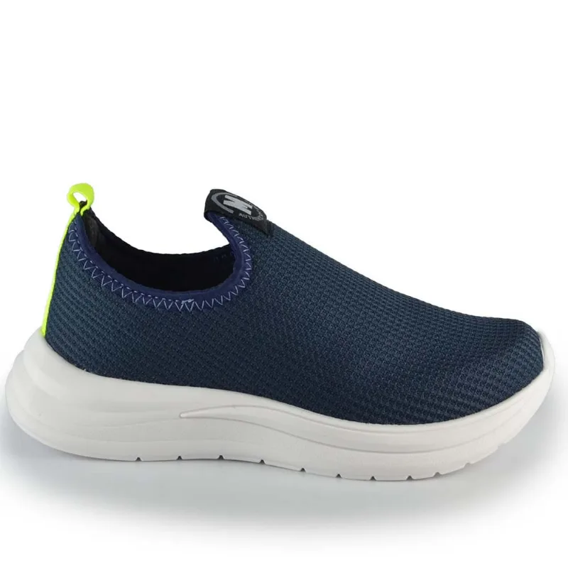 Tênis Infantil Molekinho Slip On 2850.107 25365 TECIDO MARINHO 33