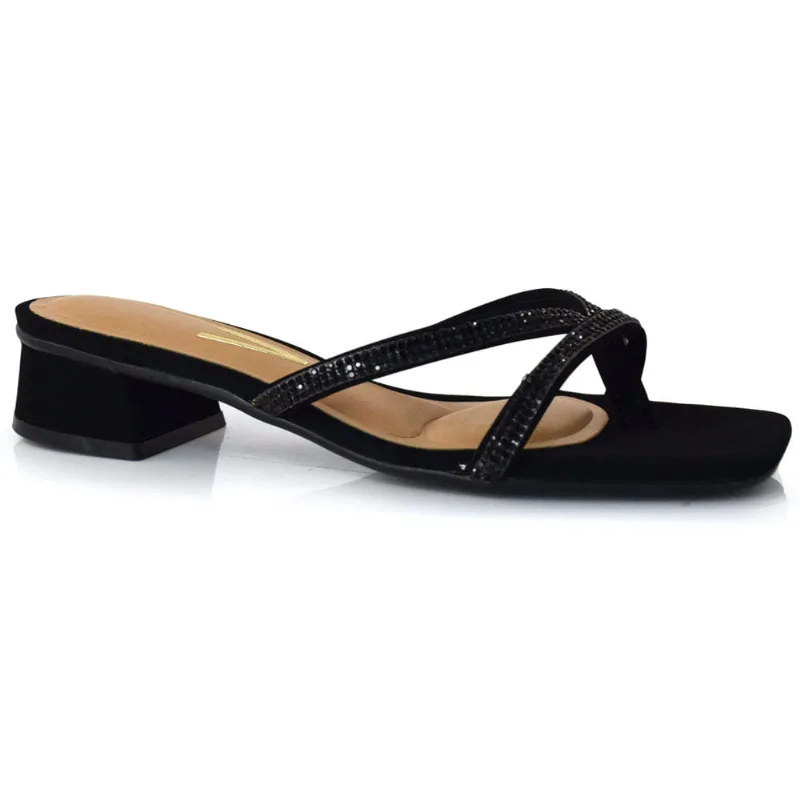 Tamanco com Salto Bloco Feminino Vizzano Preto 6454.118.27387 35