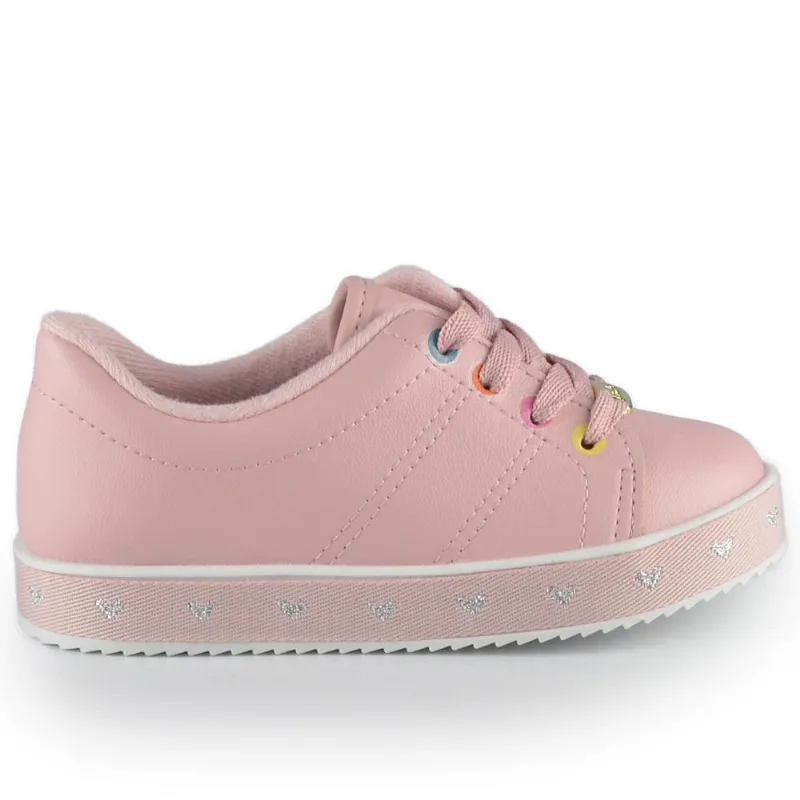 Tênis Infantil Molekinha Feminino 2131.612 27377 NAPA ROSA 19