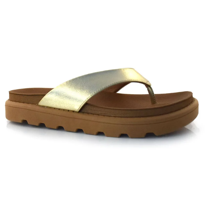 Sandália Flat Feminina Vizzano Dourado 6459.126.14710 38