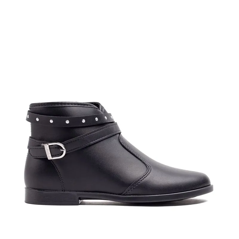 Bota Infantil Molekinha Tira com Fivela Preto - 30