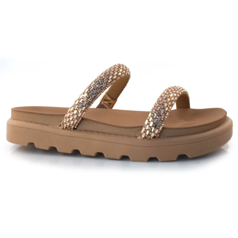 Sandália Flat Feminina Vizzano Bege 6459.128.27113 40