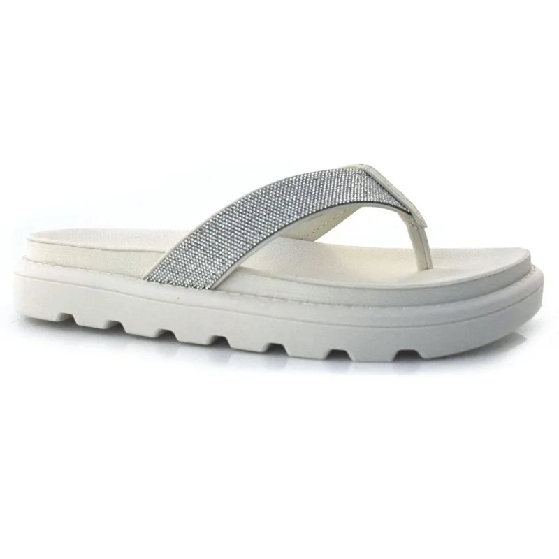 Sandália Flat Feminina Vizzano Off White 6459.127.7286 36
