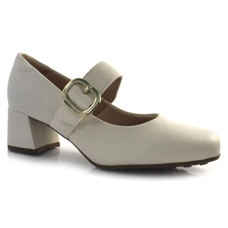 Sapato Mary Jane Feminino Modare Off White 7373.113.22454 36