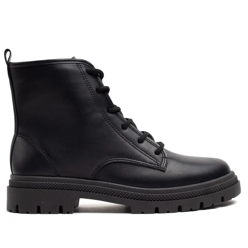 Coturno Feminino Moleca com Cadarço Preto - 37