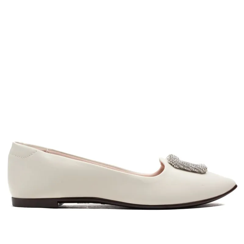 Sapatilha Feminina Moleca Napa Branco Off - 39