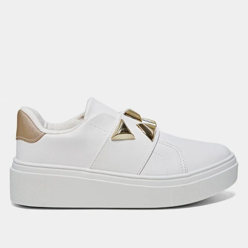 Tênis Vizzano Casual Feminino - Feminino - Branco