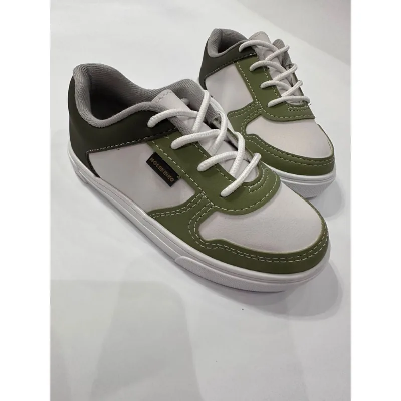 Tênis Molekinho Branco/verde baby