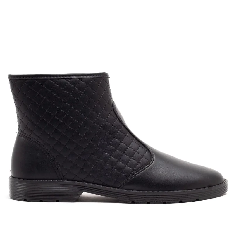 Bota Feminina Moleca Matelassê Preta - 35