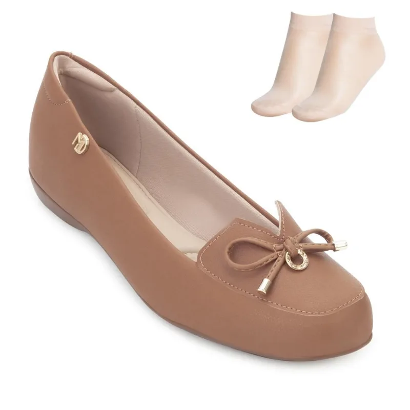 Sapato Modare Ultraconforto e Meia MD25-70164 39 / Caramelo
