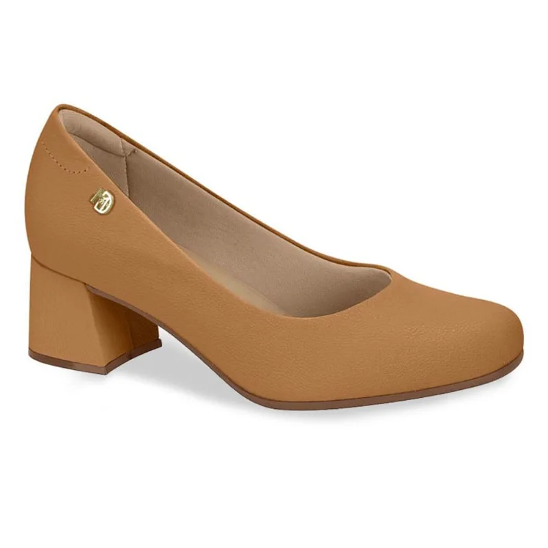 Sapato Scarpin Modare Camel Feminino 36