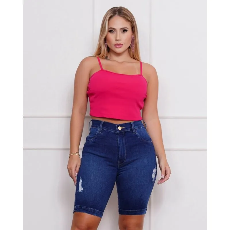 Bermuda Cintura Alta Levanta Bumbum Legião by Ri19 L043